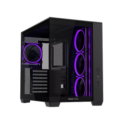 ქეისი - Asus A32 Plus Black - 3x120 Fan Reverse ARGB + 1x120 Fan ARGB
