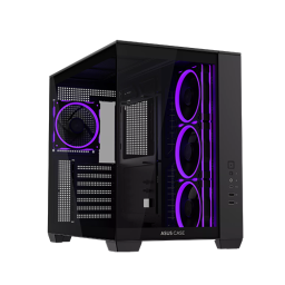 ქეისი - Asus A32 Plus Black - 3x120 Fan Reverse ARGB + 1x120 Fan ARGB