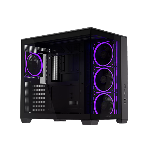 ქეისი - Asus A32 Plus Black - 3x120 Fan Reverse ARGB + 1x120 Fan ARGB