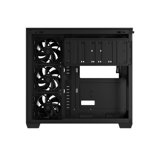 ქეისი - Asus A32 Plus Black - 3x120 Fan Reverse ARGB + 1x120 Fan ARGB