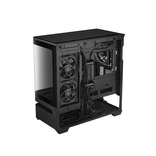 ქეისი - Asus Prime AP202 Black - 3x120 Fan ARGB