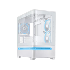 ქეისი - Asus Prime AP202 White - 3x120 Fan ARGB