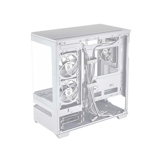ქეისი - Asus Prime AP202 White - 3x120 Fan ARGB