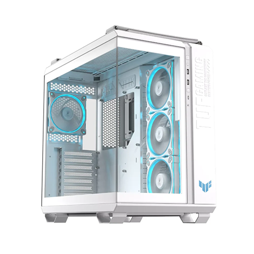 ქეისი - Asus Tuf Gaming GT502 Horizon White - 3x120 Fan Reverse ARGB + 1x120 Fan ARGB