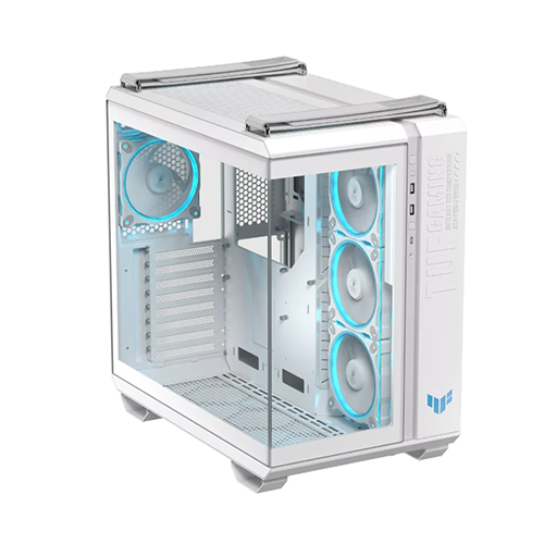 ქეისი - Asus Tuf Gaming GT502 Horizon White - 3x120 Fan Reverse ARGB + 1x120 Fan ARGB