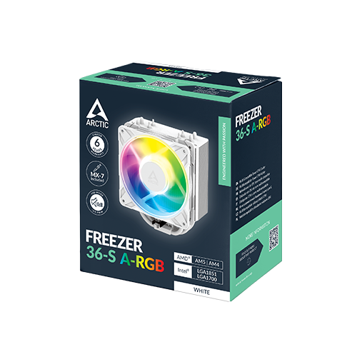 პროცესორის გაგრილება - Arctic Freezer 36-S A-RGB White