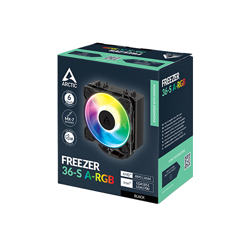 პროცესორის გაგრილება - Arctic Freezer 36-S A-RGB Black