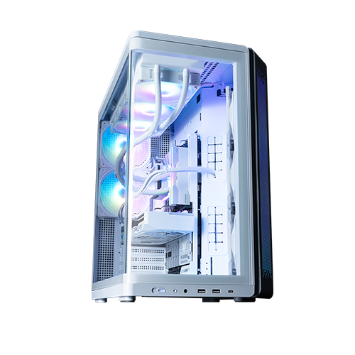 ქეისი - Zalman P60 White - 5x120 Fan ARGB
