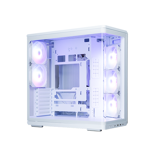 ქეისი - Zalman P60 White - 5x120 Fan ARGB