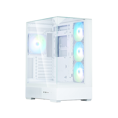ქეისი - Zalman P40 Prism Plus White - 4x120 Fan ARGB