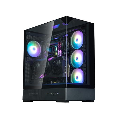 ქეისი - Zalman P40 Prism Plus Black - 4x120 Fan ARGB
