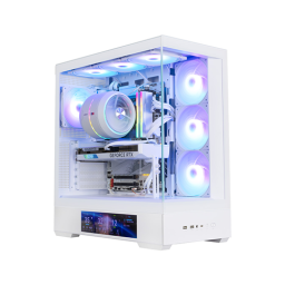 ქეისი - Zalman P40 DS White - 4x120 Fan ARGB