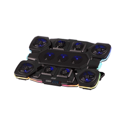 ნოუთბუქის გაგრილება - 2E Gaming Cooling Pad CPG-011 Black For 17.3