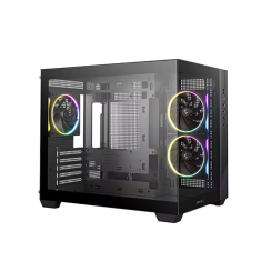 Case - Deep Cool CG330 3F Black - 3x120 Fan ARGB