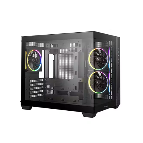 Case - Deep Cool CG330 3F Black - 3x120 Fan ARGB