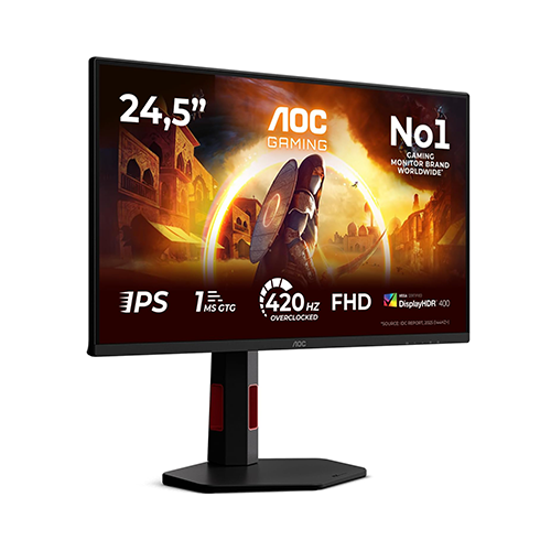 მონიტორი - Aoc 25G4KUR - 24.5 Inch / FHD / IPS / 420 Hz / 0.3 Ms
