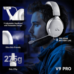 უკაბელო Bluetooth ყურსასმენი - Mchose V9 Pro Icy White WL BT