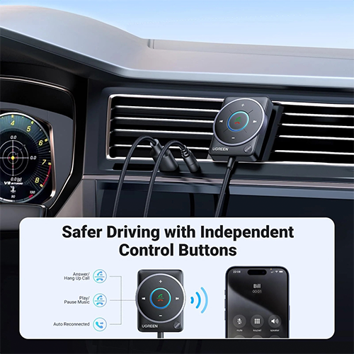 მანქანის Bluetooth მიმღები - Ugreen CM723 5.4
