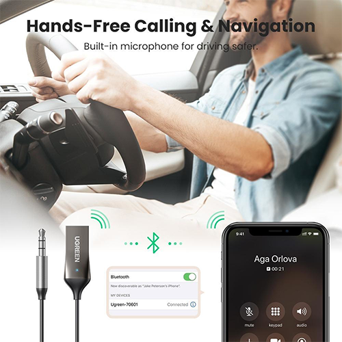 მანქანის Bluetooth მიმღები - Ugreen CM309 5.0