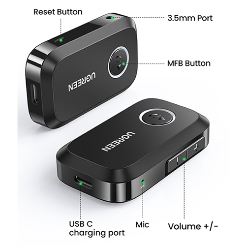 მანქანის Bluetooth მიმღები - Ugreen CM596 5.3
