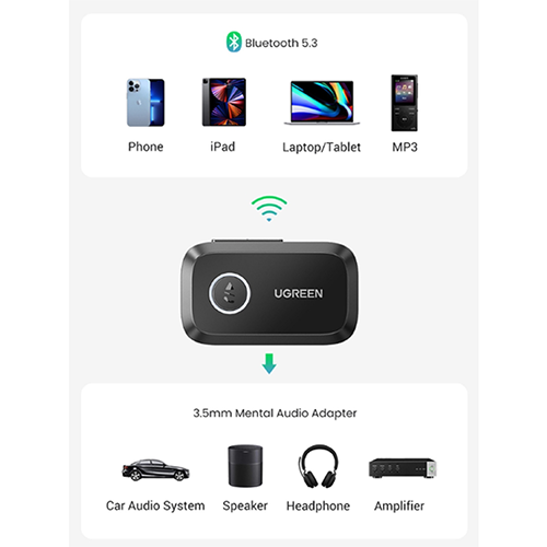 მანქანის Bluetooth მიმღები - Ugreen CM596 5.3