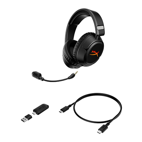 უკაბელო Bluetooth ყურსასმენი - HyperX Cloud Flight 2 Black WL BT