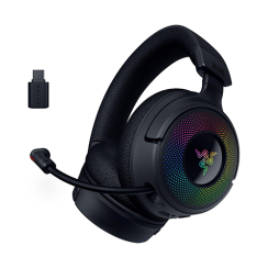 უკაბელო Bluetooth ყურსასმენი - Razer Kraken V4 RGB USB Black WL BT