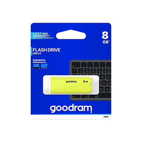 ფლეშ მეხსიერება - Goodram 8 GB USB 2.0 Yellow
