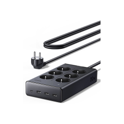 6 პორტიანი დამაგრძელებელი - Ugreen 4 x Chuko S622 1.5მ