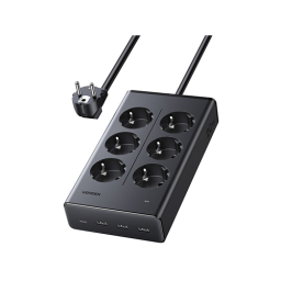 6 პორტიანი დამაგრძელებელი - Ugreen 4 x Chuko S622 1.5მ