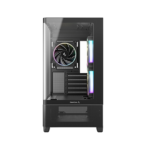 ქეისი - Deeo Cool CG380U 3F - 3x120 Fan ARGB Black