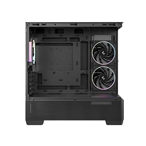 ქეისი - Deeo Cool CG380U 3F - 3x120 Fan ARGB Black