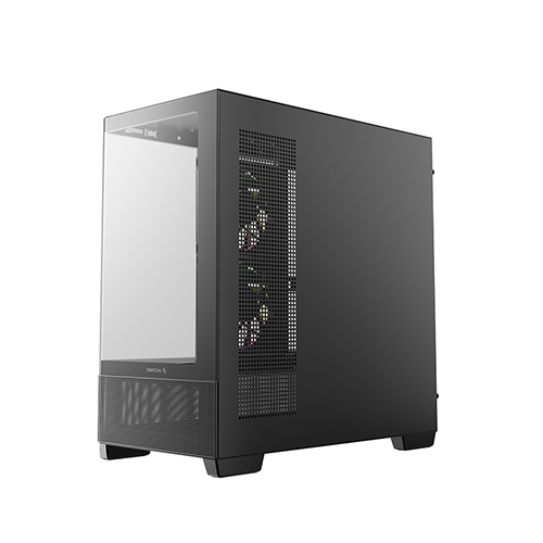 ქეისი - Deeo Cool CG380U 3F - 3x120 Fan ARGB Black