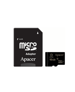 მეხსიერება - Micro SD Card Apacer 16 GB + Adapter
