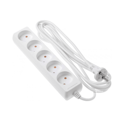 5 პორტიანი დამაგრძელებელი - 2E Strip 5XCEE7/17 White 3მ
