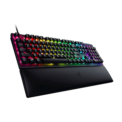 მექანიკური კლავიატურა - Razer Huntsman V2 RGB 108key Purple Switch RU Black