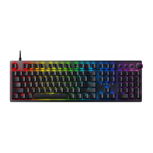 მექანიკური კლავიატურა - Razer Huntsman V2 RGB 108key Purple Switch RU Black