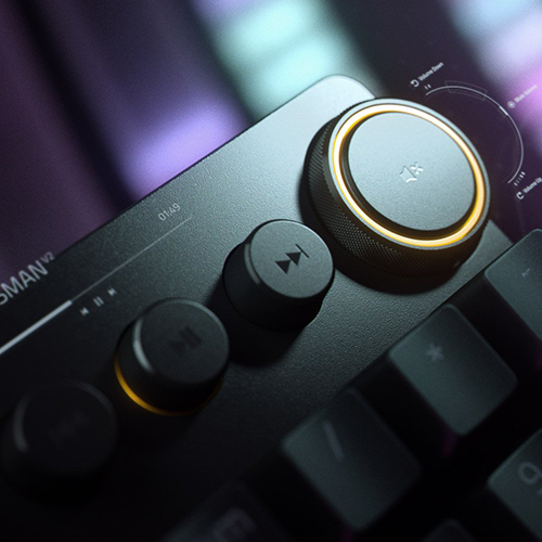 მექანიკური კლავიატურა - Razer Huntsman V2 RGB 108key Purple Switch RU Black