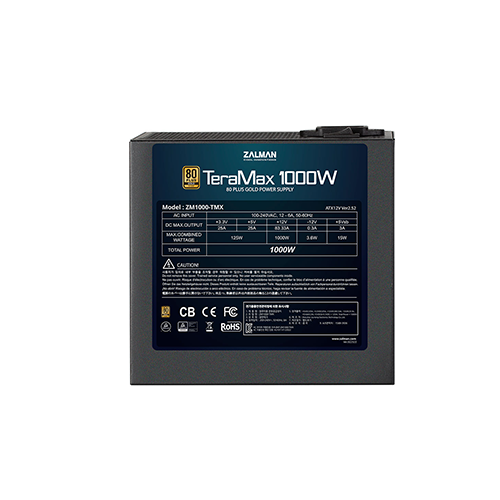 კვების ბლოკი - Zalman Teramax ZM1200-TMX 1200 Watt 80 Plus Gold Full Modular