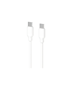 მობილურის კაბელი - 2E Cable Type-C - Type-C Glow 60W 1m White