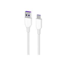 მობილურის კაბელი - 2E Cable USB-A - Type-C Glow 1მ White