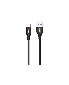 მობილურის კაბელი - 2E Cable USB-A - Type-C Glow 1m Black