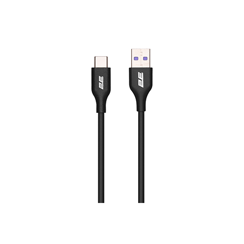 მობილურის კაბელი - 2E Cable USB-A - Type-C Glow 1m Black