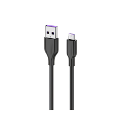 მობილურის კაბელი - 2E Cable USB-A - microUSB Glow 1m Black