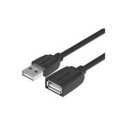 USB დამაგრძელებელი - Vention USB 2.0 Extension Cable 3მ Black