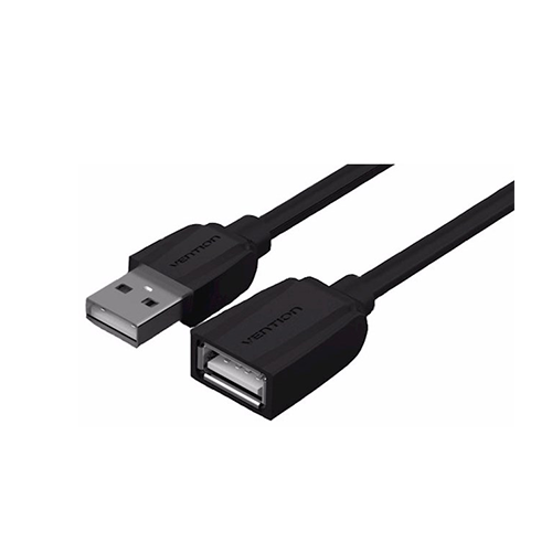 USB დამაგრძელებელი - Vention USB 2.0 A Male To A Female Extension Cable Black 1მ