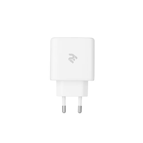 პლანშეტის დამტენი - 2Е Wall Charger 3xUSB GaN 65W, White