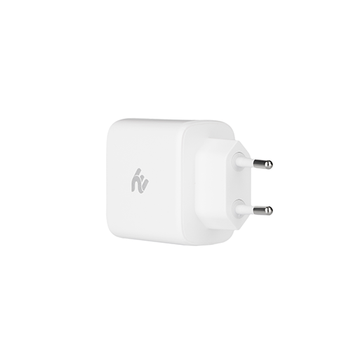 პლანშეტის დამტენი - 2Е Wall Charger 3xUSB GaN 65W, White