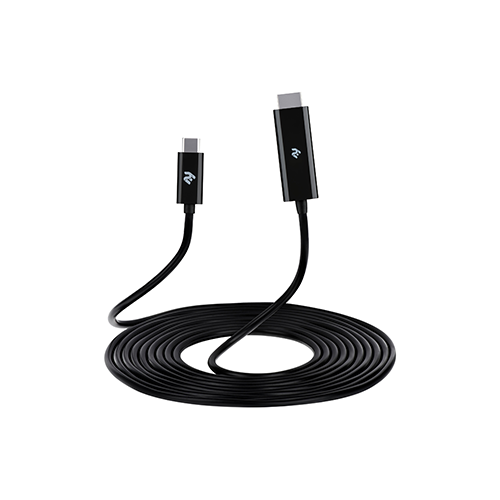 გადამყვანი კაბელი - 2Е Type-C To HDMI Cable Black 1.8m