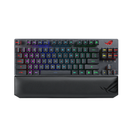 უკაბელო მექანიკური კლავიატურა - Asus Rog Strix Scope RX TKL Deluxe RGB 84key USB/WL/BT EN Black